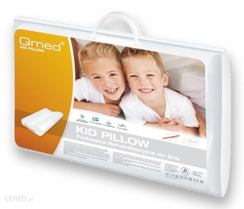 Dziecięca poduszka z pamięcią kształtu profilowana - poduszka ortopedyczna -  kid pillow Qmed