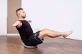 Poduszka sensoryczna do ćwiczeń - poduszka do siedzenia - beret ortopedyczny - poduszka jeż rehabilitacyjna - beret do ćwiczeń - beret rehabilitacyjny - Szara - Balance Disc Qmed