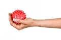Piłka do masażu - kulka do masażu - piłka z kolcami do rehabilitacji - czerwona - Massage Balls 9 cm Qmed